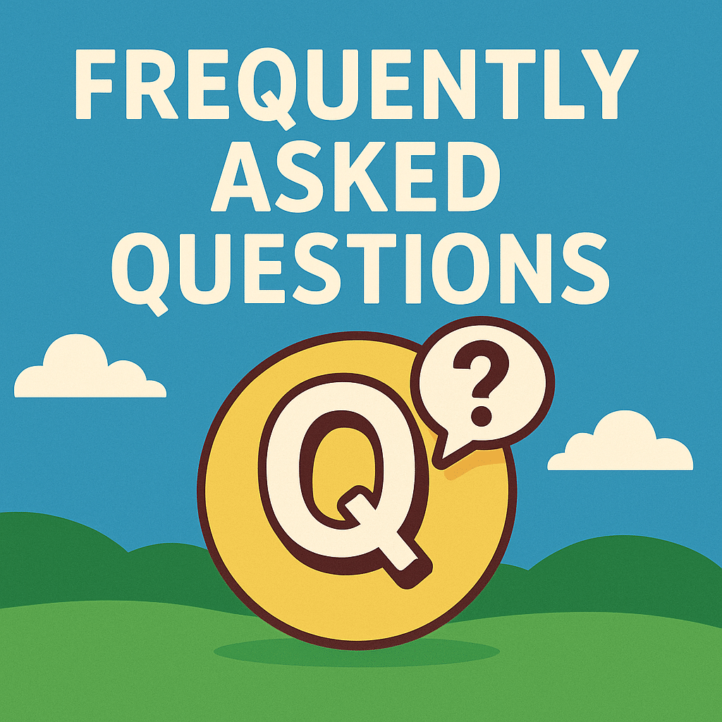 Colorful graphic with question mark with text saying frequently asked questions for dfw cash for junk cars