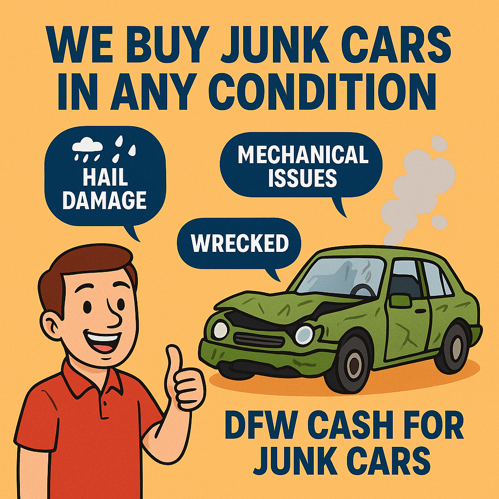 Why choose DFW cash for junk cars in royce city tx - We pay top dollar for junk cars in DFW and East texas
